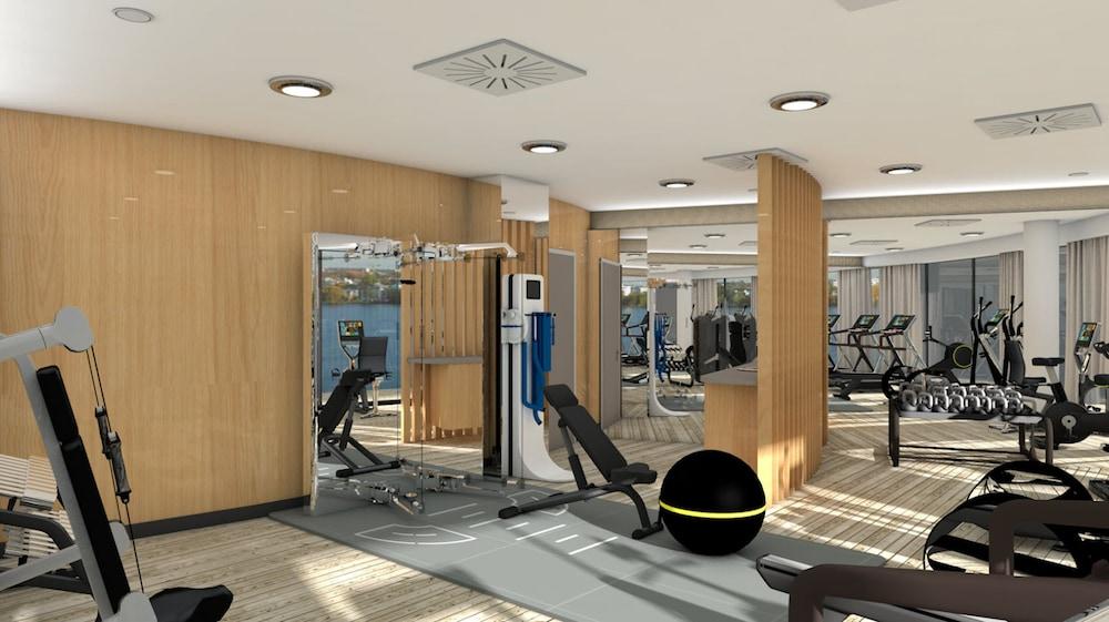 The Fontenay Αμβούργο Εξωτερικό φωτογραφία 3D rendering of a gym