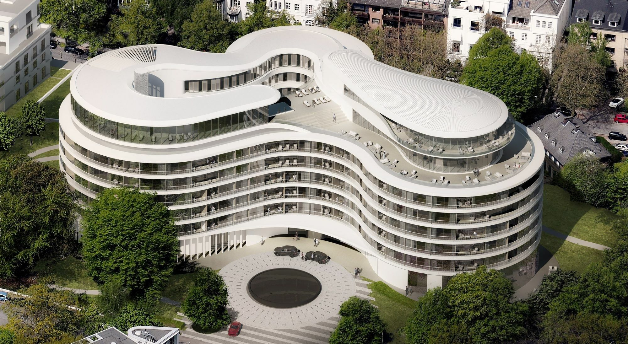 The Fontenay Αμβούργο Εξωτερικό φωτογραφία The new building of the University of Applied Sciences